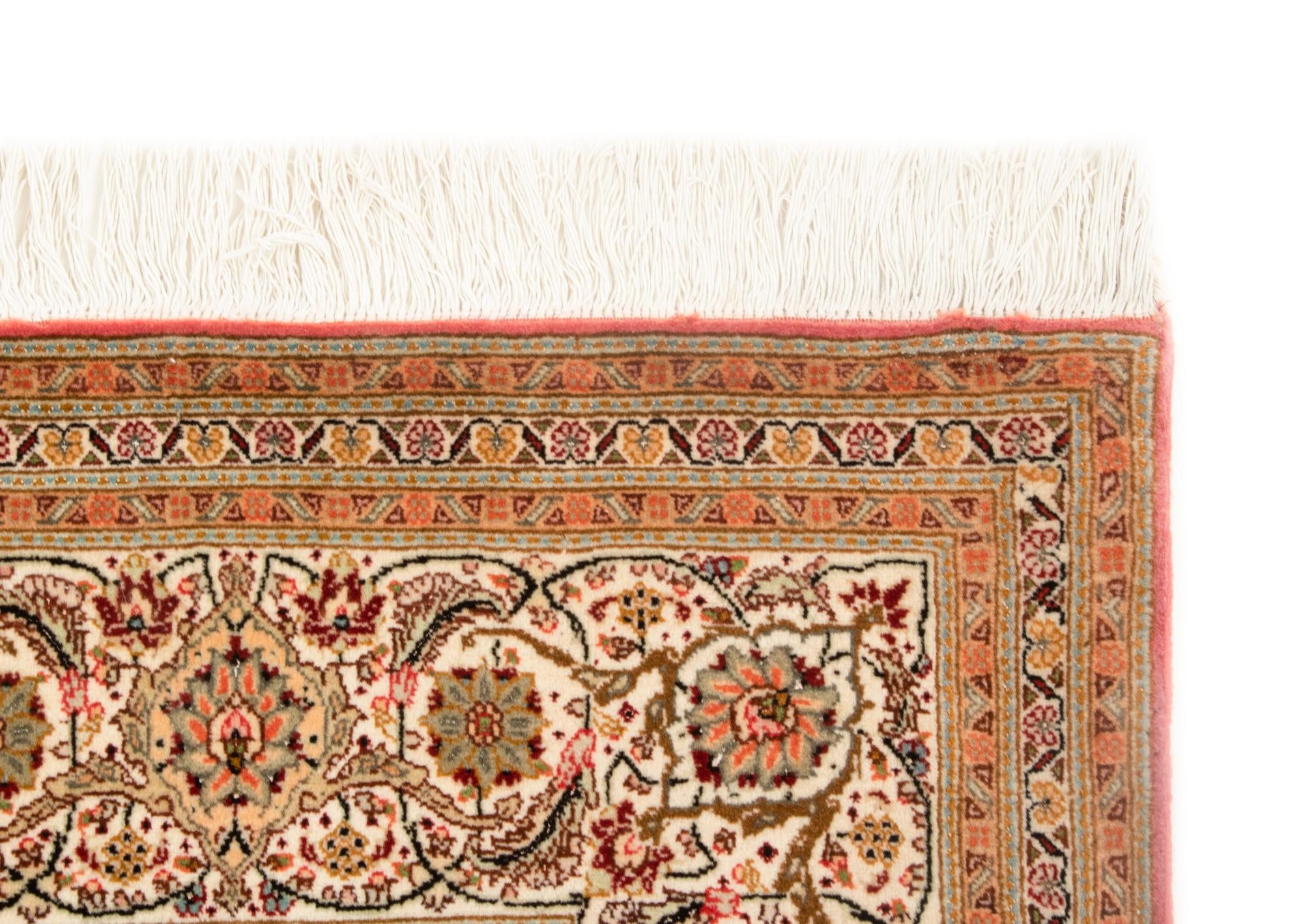 6' 7 x 9' 9 Hand Knotted Tabriz Mahi Persian Rug