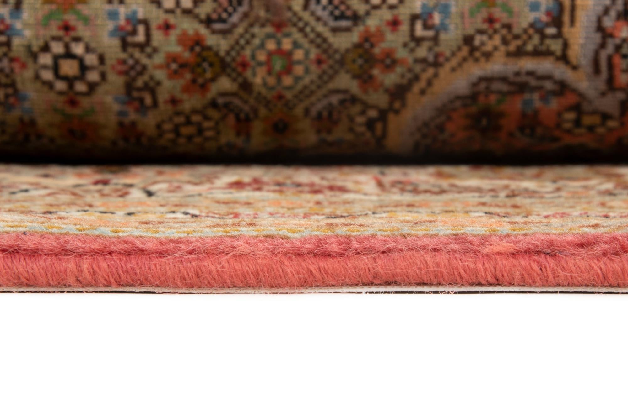 6' 7 x 9' 9 Hand Knotted Tabriz Mahi Persian Rug