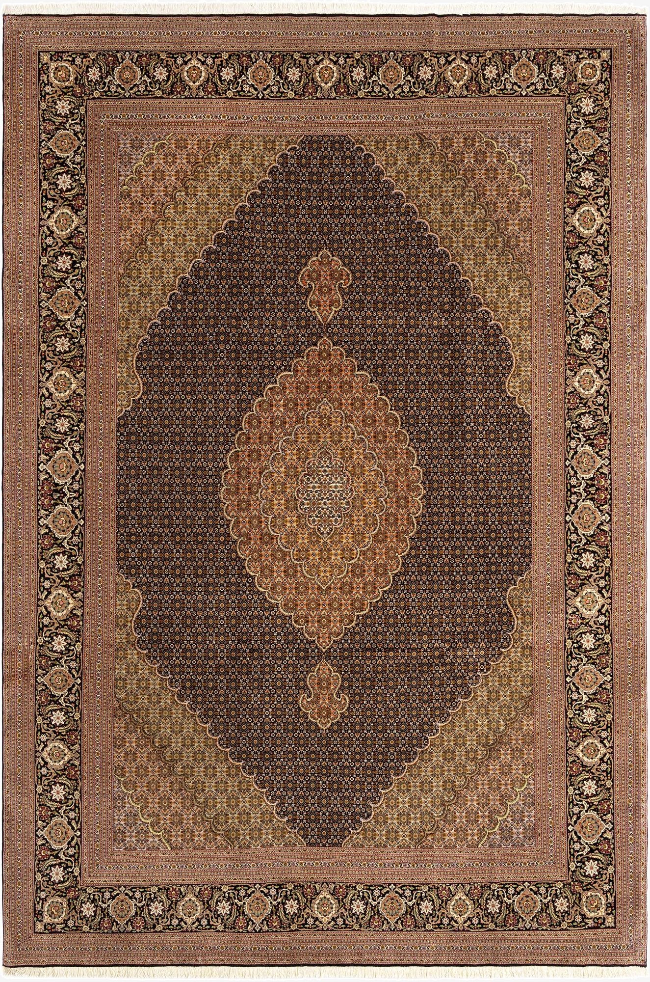 8' 1 x 12' Tabriz Mahi Rug