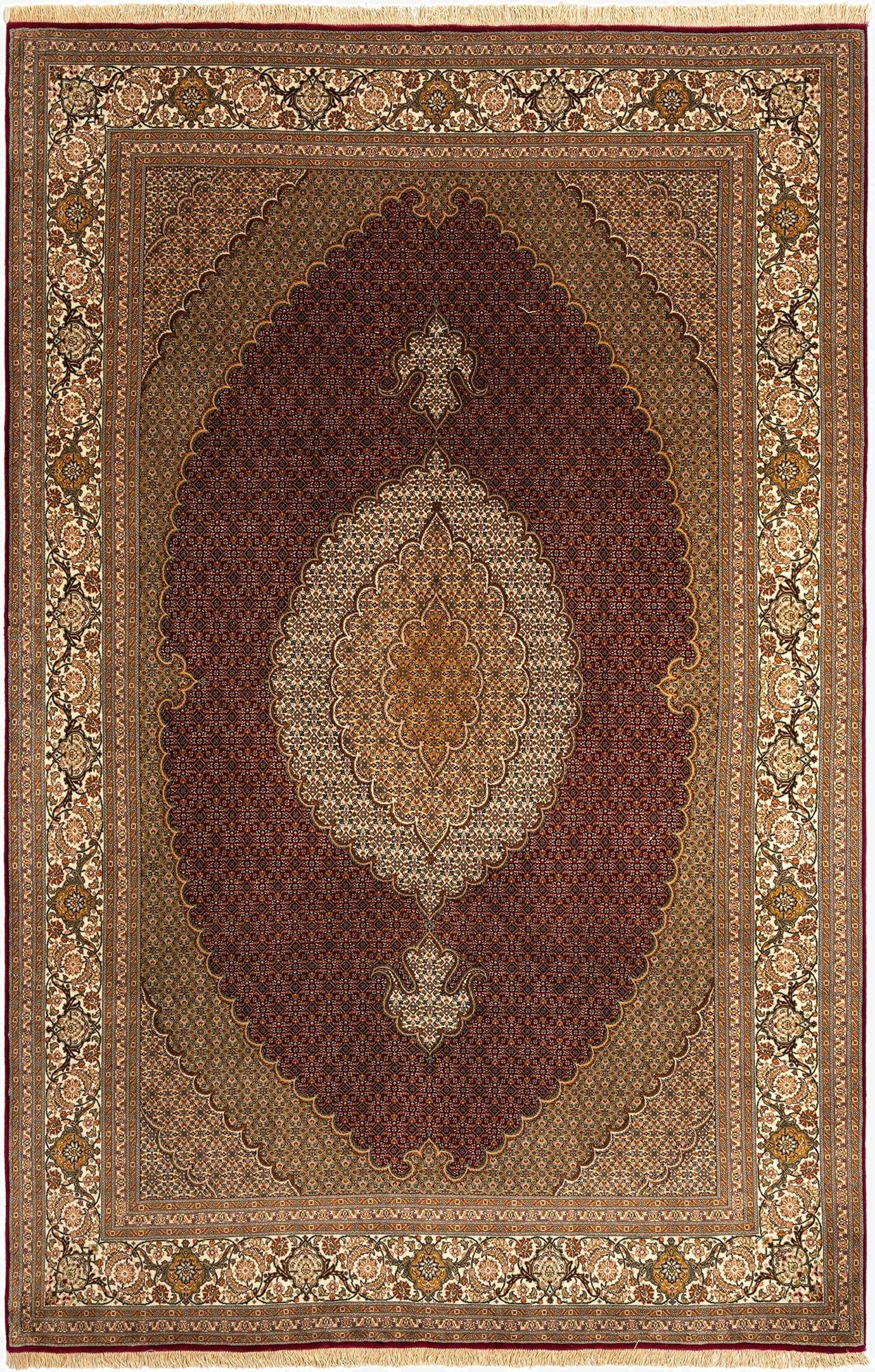 6' 7 x 10' Tabriz Mahi Rug