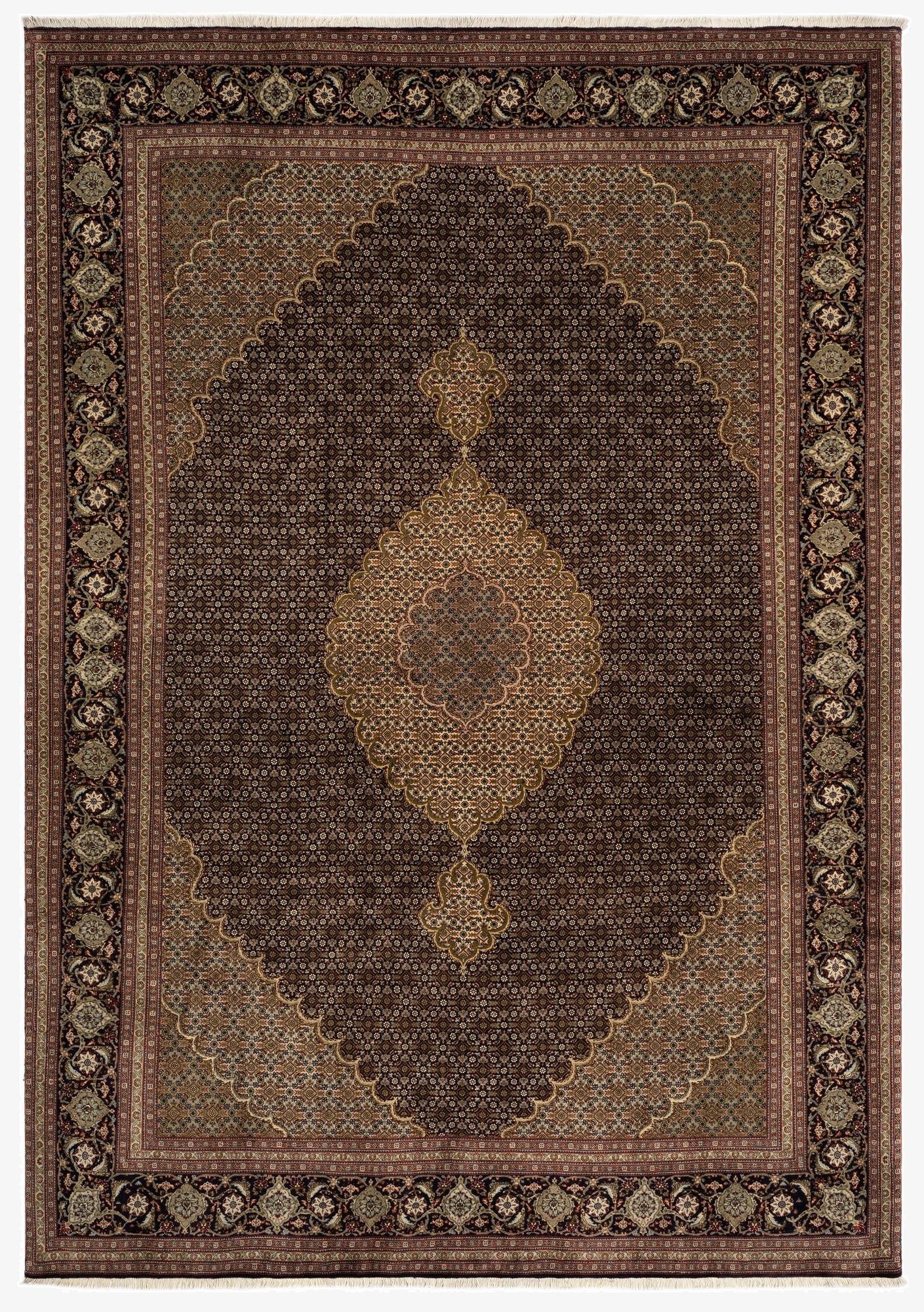 6' 11 x 9' 10 Tabriz Mahi Rug