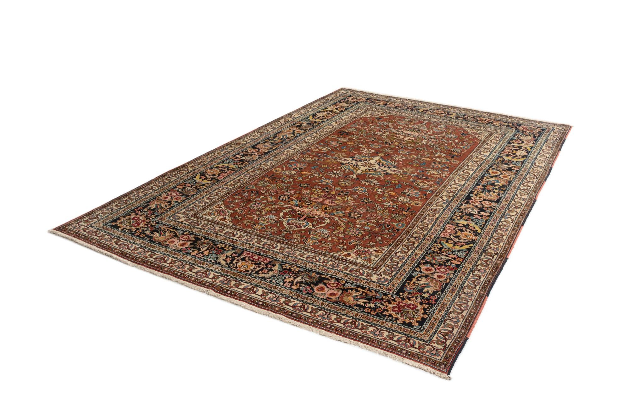 7' 11 x 11' 3 Tabriz Wool Rug