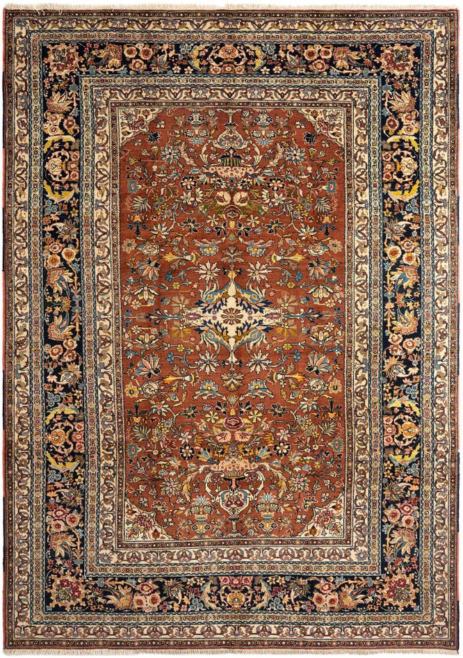 Detail image of 7' 11 x 11' 3 Tabriz Wool Rug