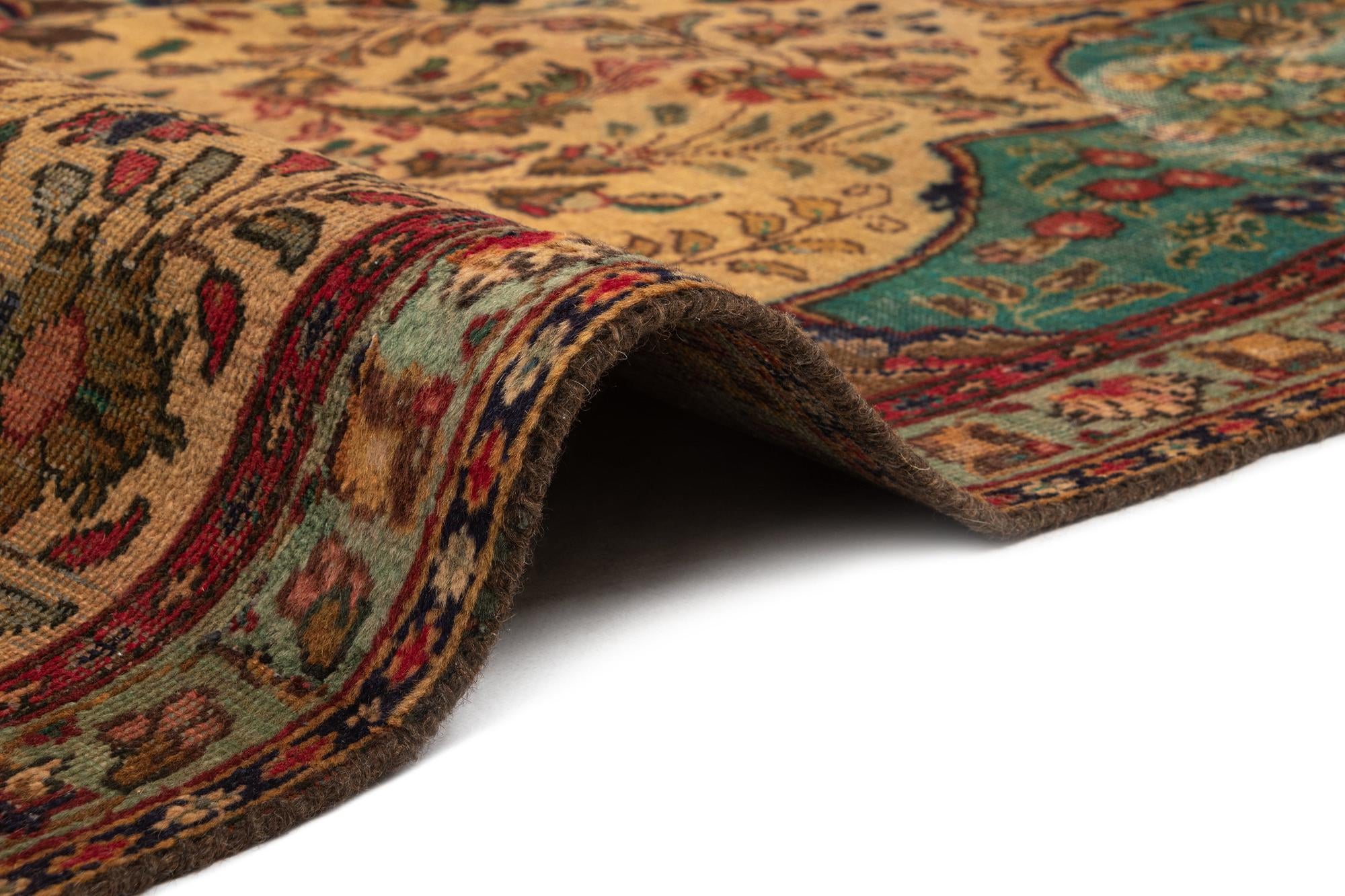 7' 3 x 10' 11 Tabriz Wool Rug