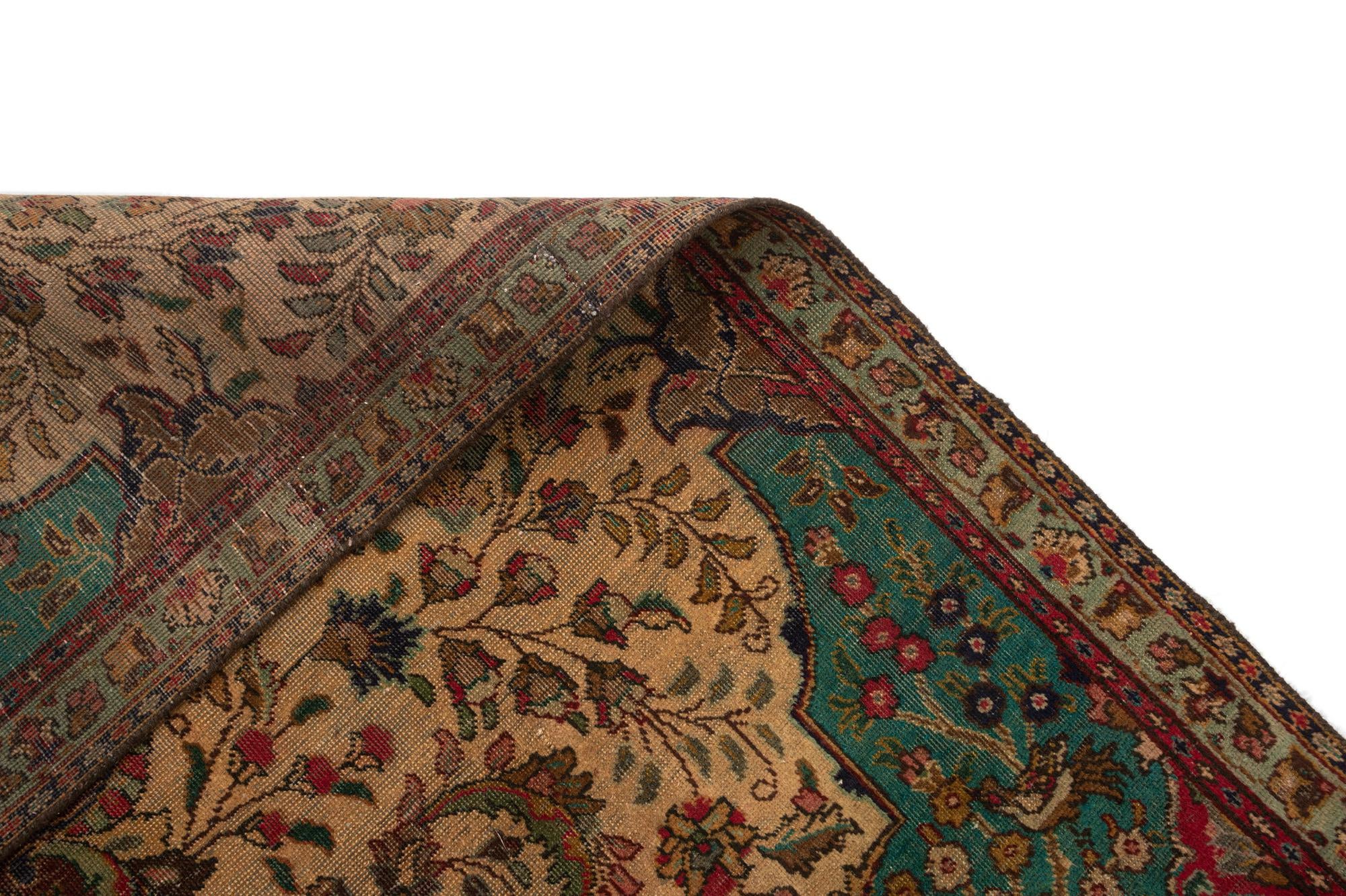 7' 3 x 10' 11 Tabriz Wool Rug