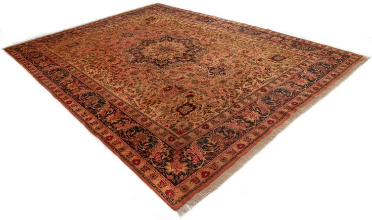 Detail image of 9' 8 x 12' 8 Hand Knotted Tabriz Persian Wool Rug
