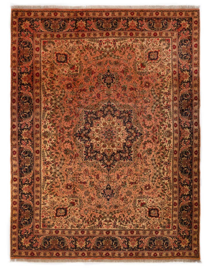 Detail image of 9' 8 x 12' 8 Hand Knotted Tabriz Persian Wool Rug