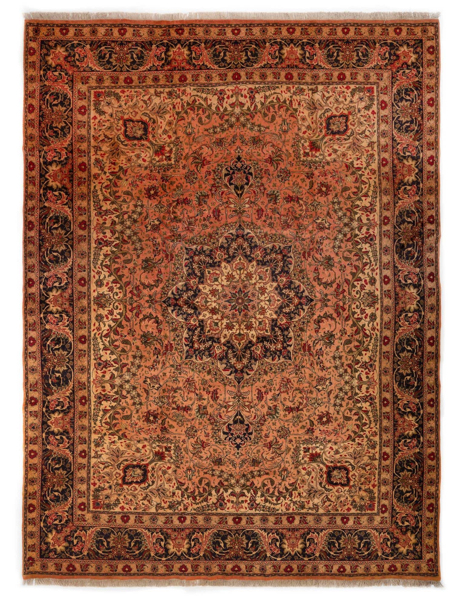 9' 8 x 12' 8 Hand Knotted Tabriz Persian Wool Rug