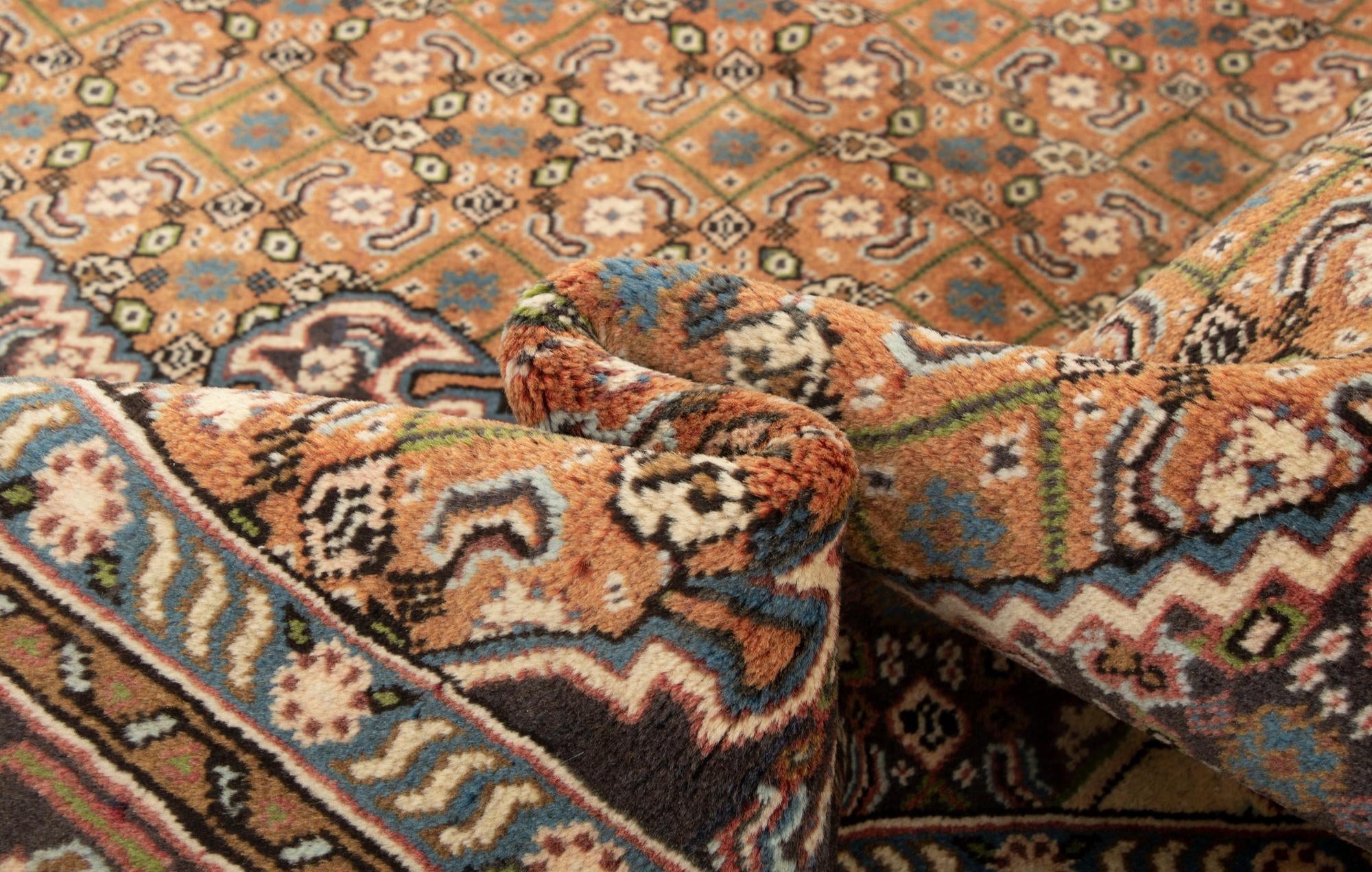 6' 6 x 9' 7 Hand Knotted Tabriz Persian Wool Rug