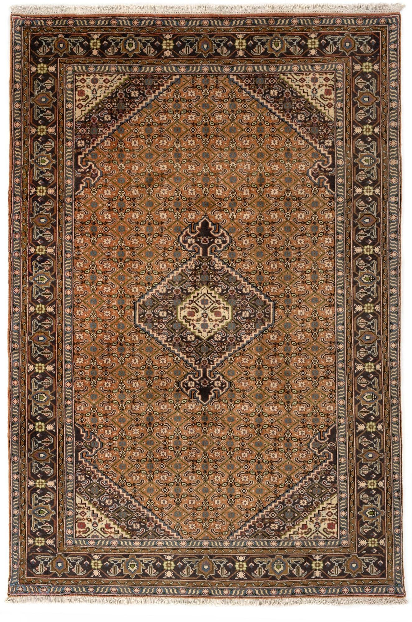 6' 6 x 9' 7 Hand Knotted Tabriz Persian Wool Rug