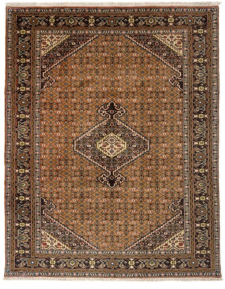 Detail image of 6' 6 x 9' 7 Hand Knotted Tabriz Persian Wool Rug