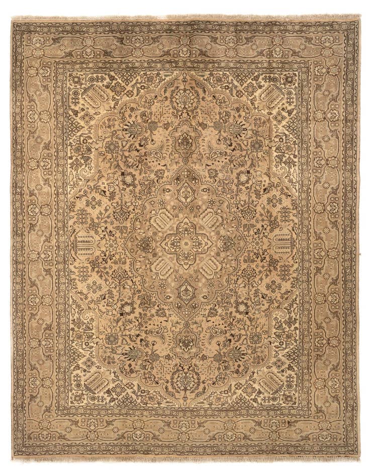 Detail image of 8' 2 x 11' 2 Hand Knotted Tabriz Persian Wool Rug