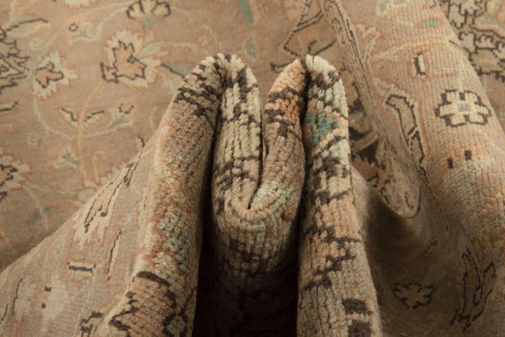 Detail image of 10' 4 x 15' 4 Hand Knotted Tabriz Persian Wool Rug