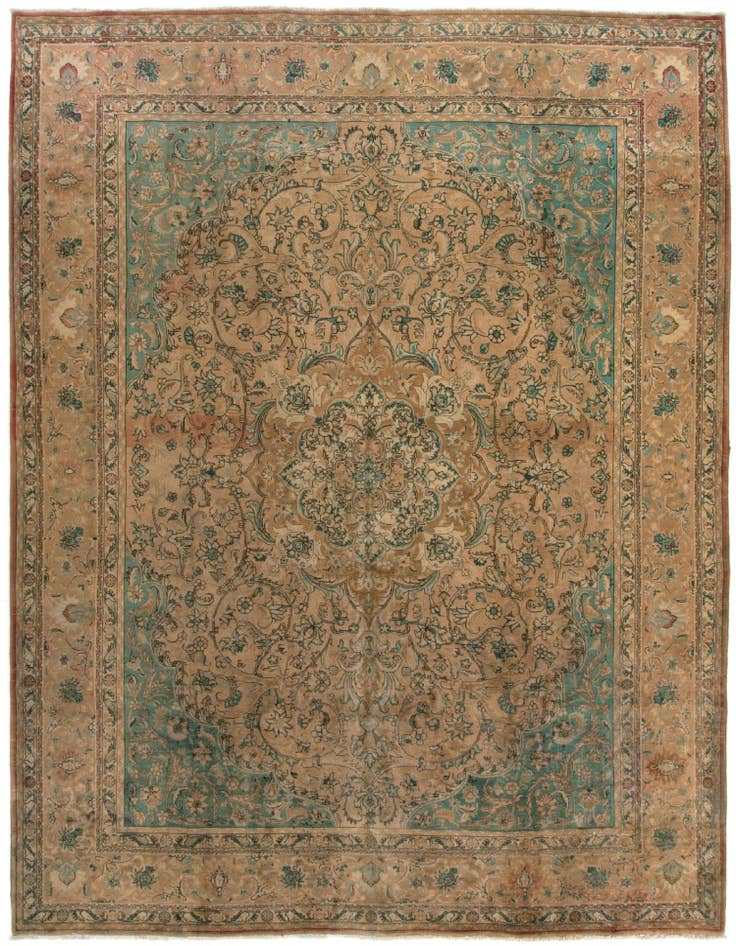 Detail image of 9' 10 x 13' 1 Tabriz Wool Rug