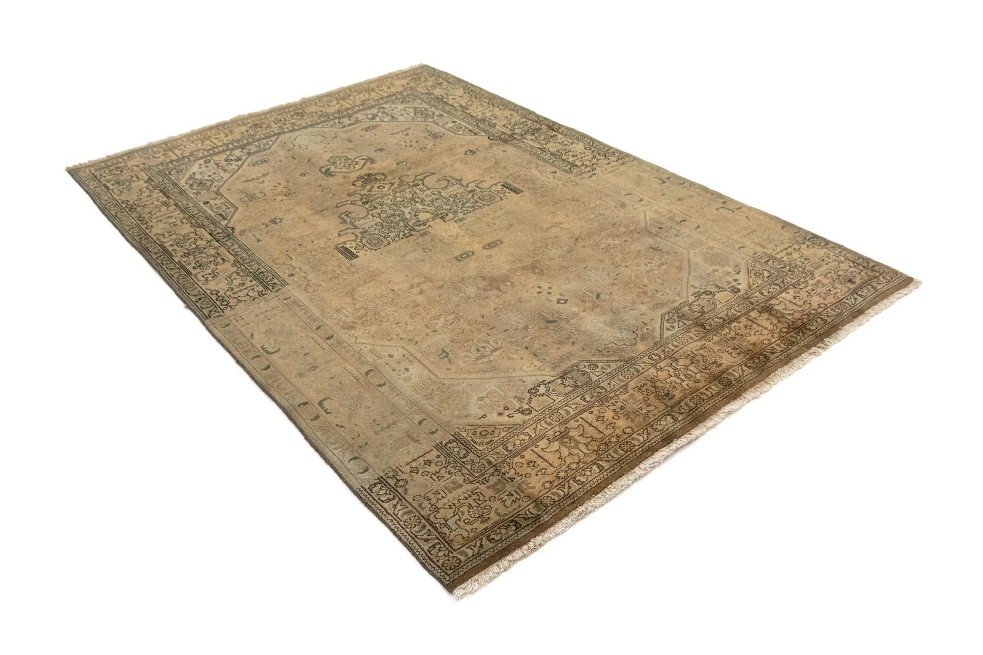 6' 4 x 9' 8 Hand Knotted Tabriz Persian Wool Rug