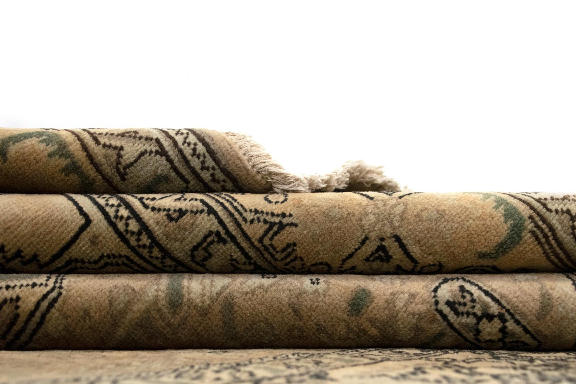 6' 4 x 9' 8 Hand Knotted Tabriz Persian Wool Rug