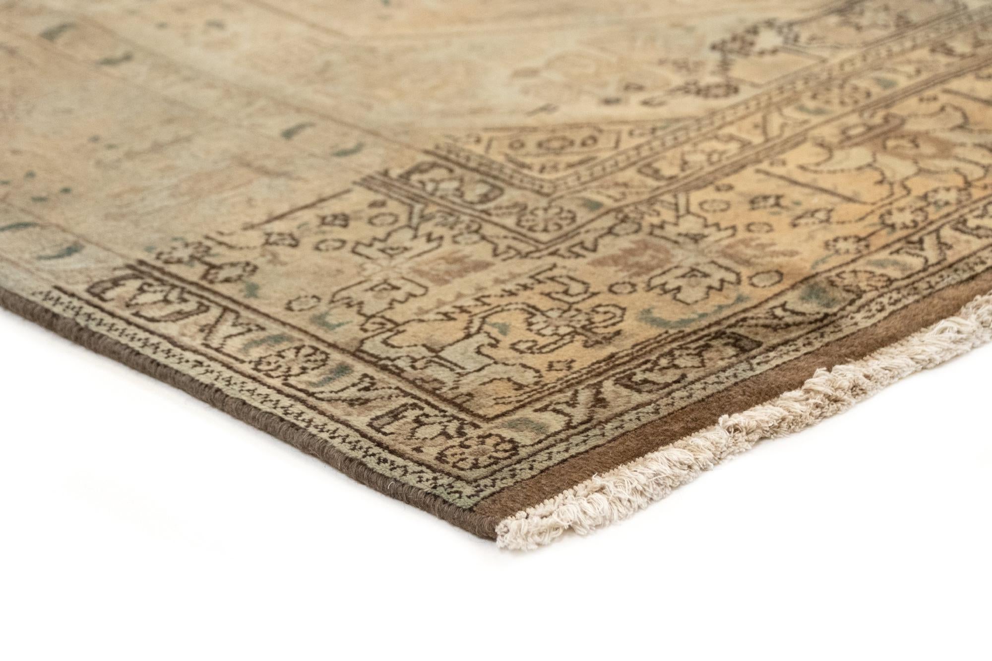 6' 4 x 9' 8 Hand Knotted Tabriz Persian Wool Rug