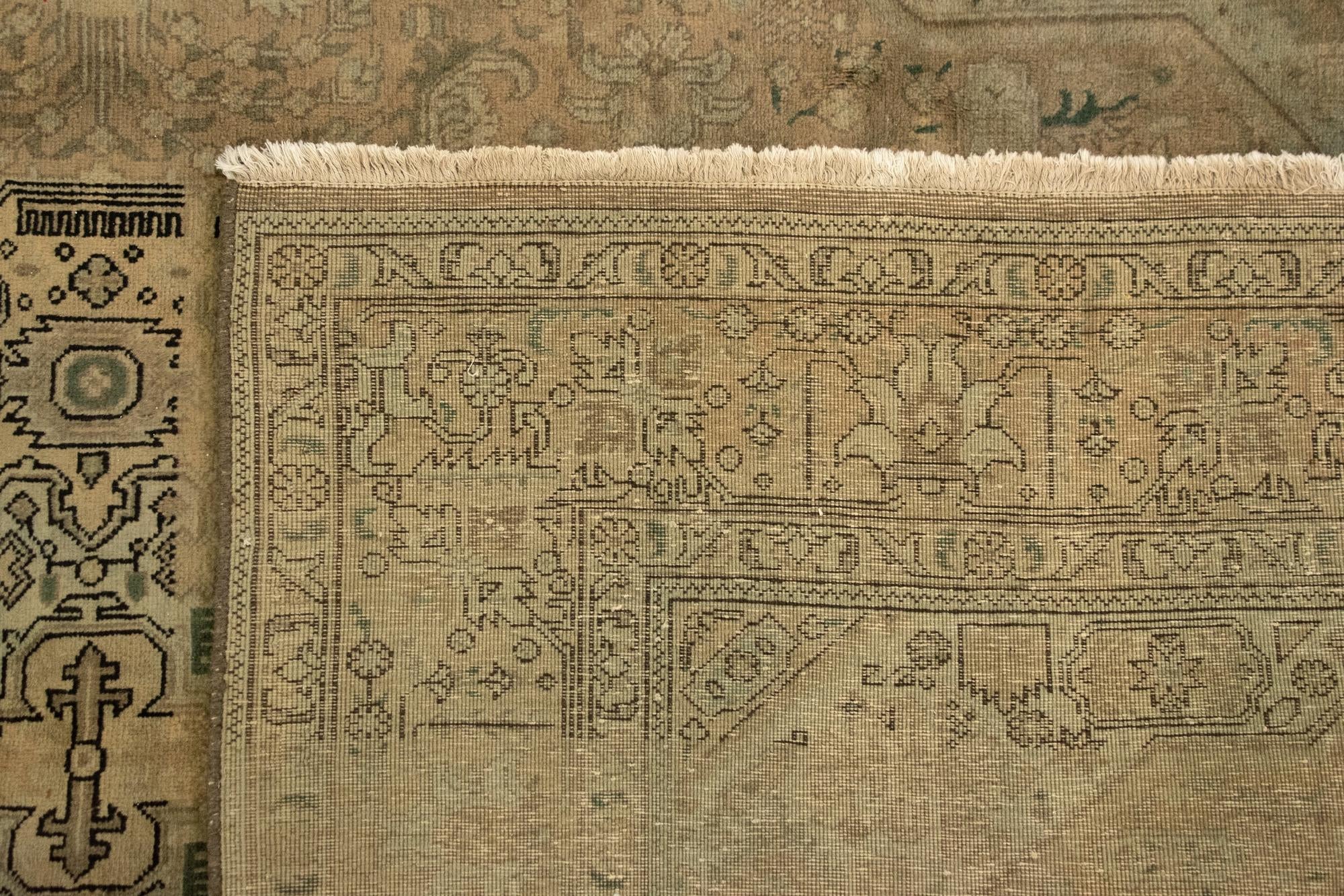 6' 4 x 9' 8 Hand Knotted Tabriz Persian Wool Rug