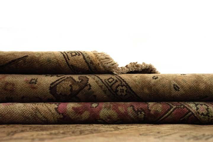 6' 7 x 9' 5 Hand Knotted Tabriz Persian Wool Rug