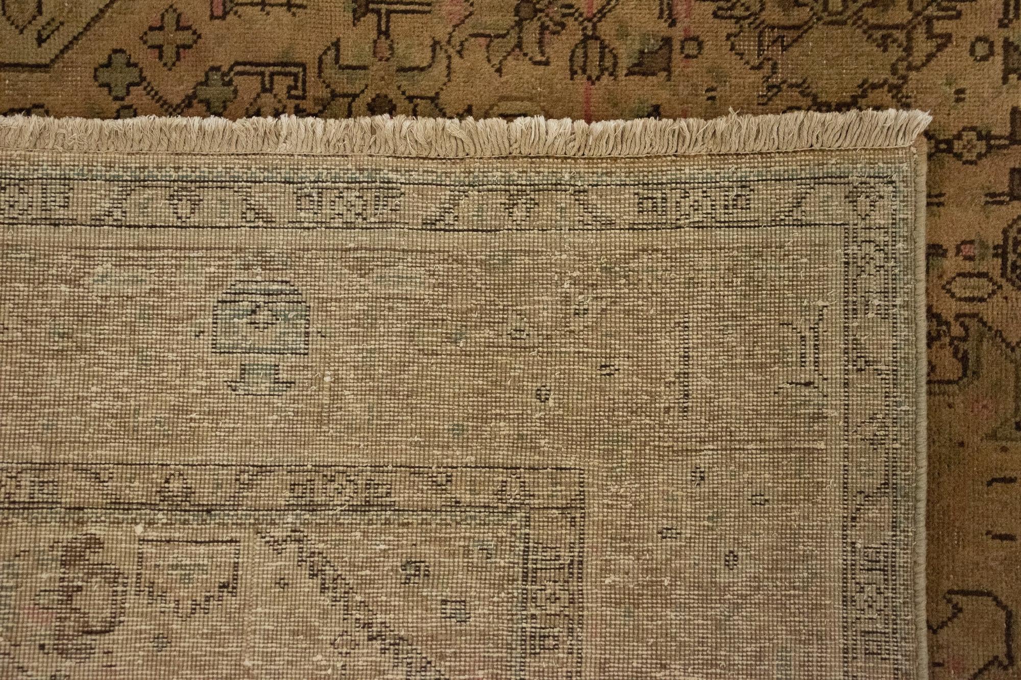 6' 7 x 9' 5 Hand Knotted Tabriz Persian Wool Rug
