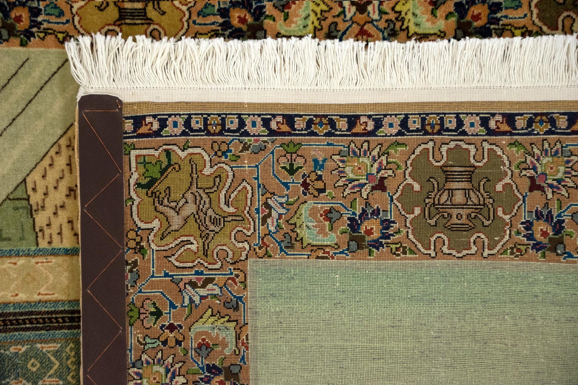 3' 3 x 4' 9 Hand Knotted Tabriz Persian Wool Rug