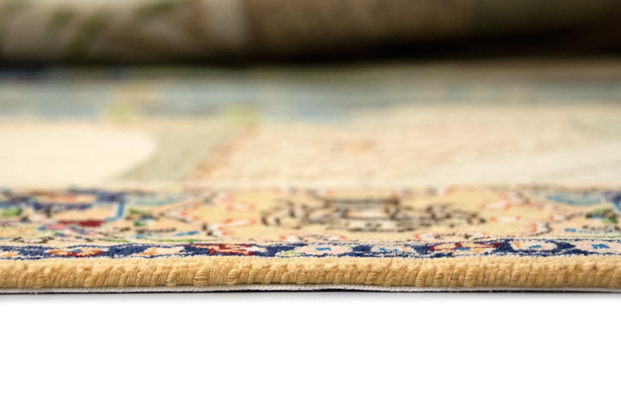 3' 3 x 4' 9 Hand Knotted Tabriz Persian Wool Rug