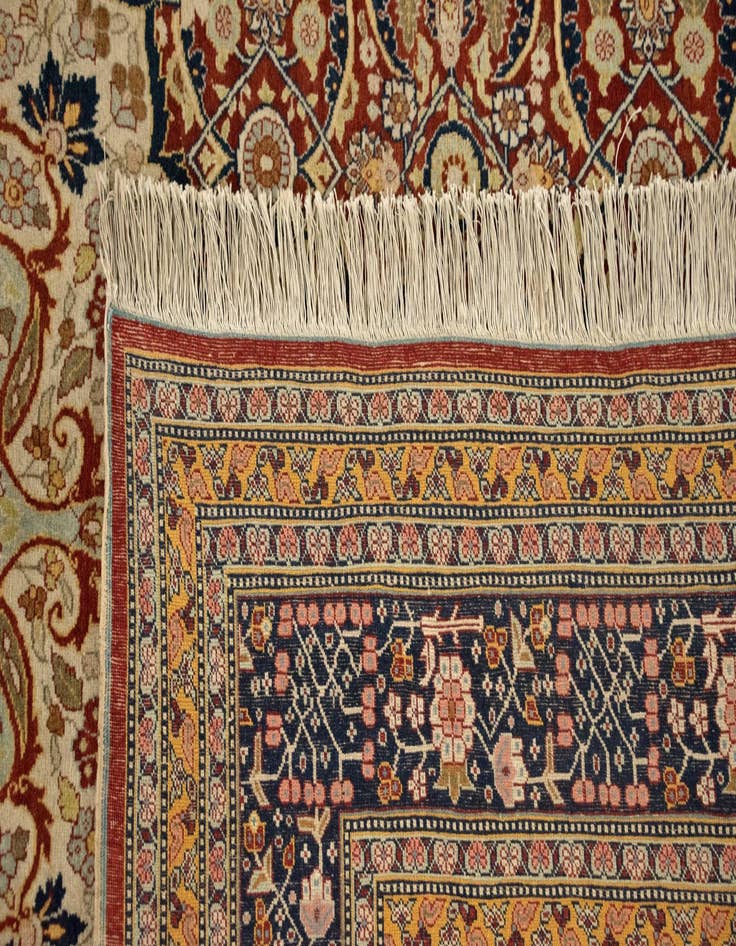 Detail image of 9' 4 x 12' 10 Hand Knotted Tabriz Persian Wool Rug