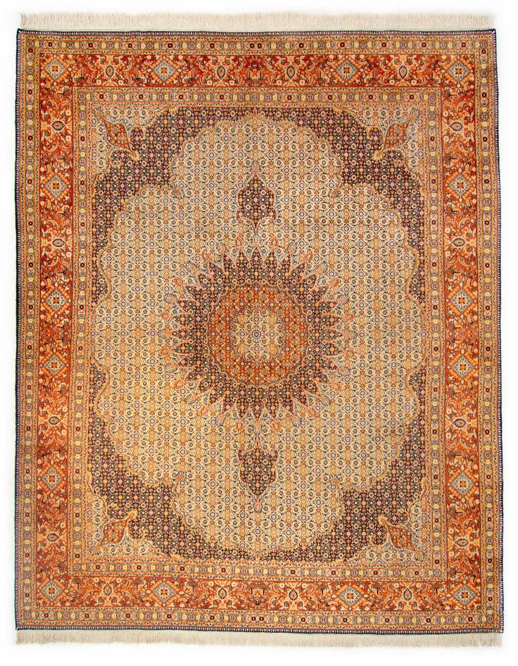 Detail image of 9' 10 x 12' 11 Hand Knotted Tabriz Persian Rug