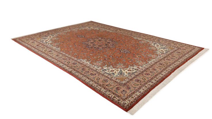 Detail image of 9' 9 x 13' Hand Knotted Tabriz Persian Rug