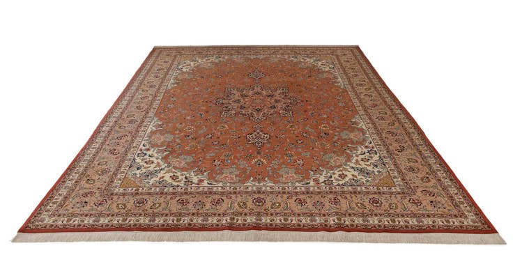 Detail image of 9' 9 x 13' Hand Knotted Tabriz Persian Rug