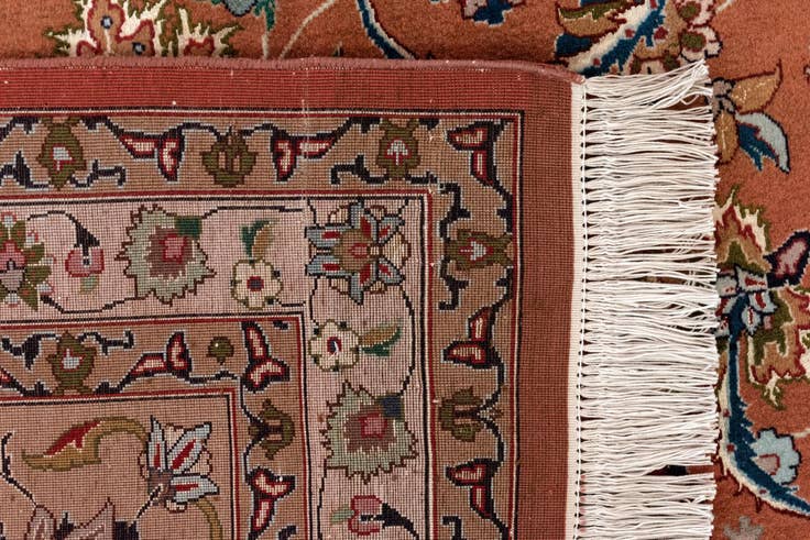 Detail image of 9' 9 x 13' Hand Knotted Tabriz Persian Rug