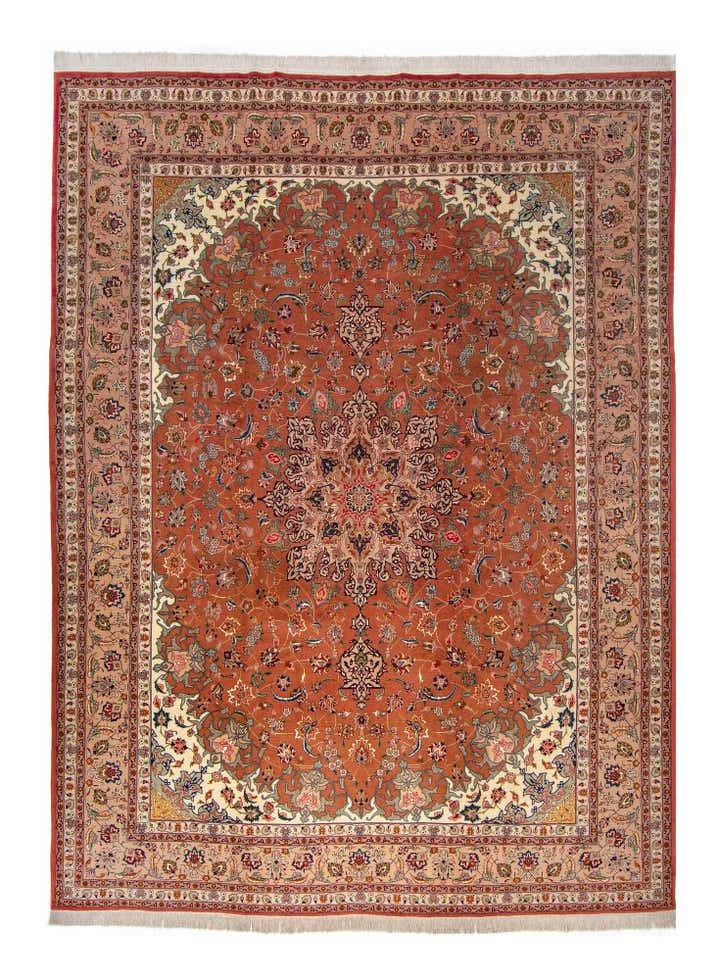 9' 9 x 13' Hand Knotted Tabriz Persian Rug