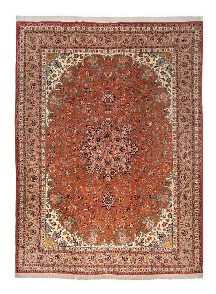 Detail image of 9' 9 x 13' Hand Knotted Tabriz Persian Rug