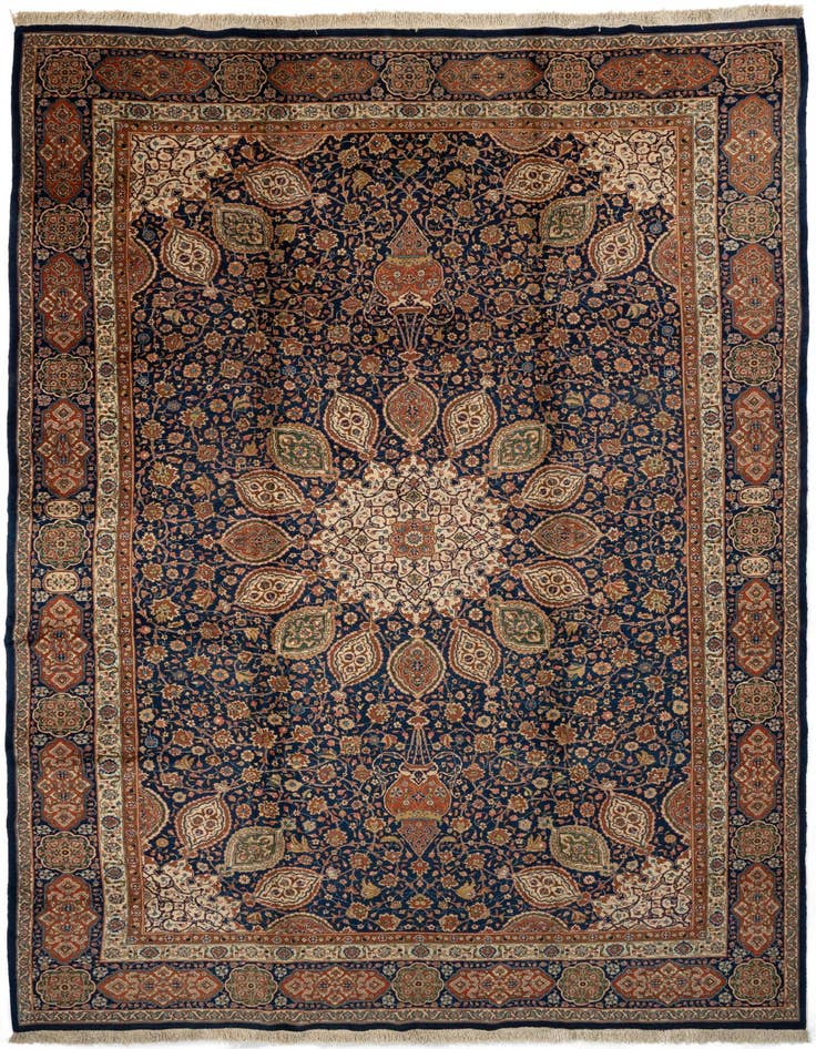 Detail image of 11' x 16' Tabriz Wool Rug
