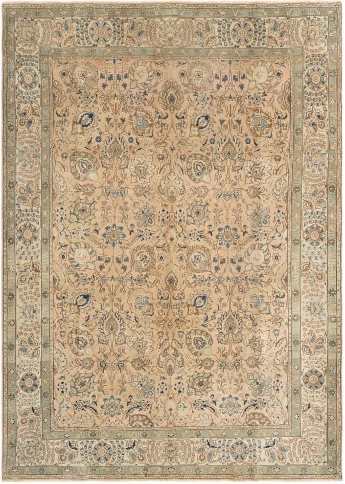 Detailfoto van 285cm x 395cm Tabriz Vloerkleed
