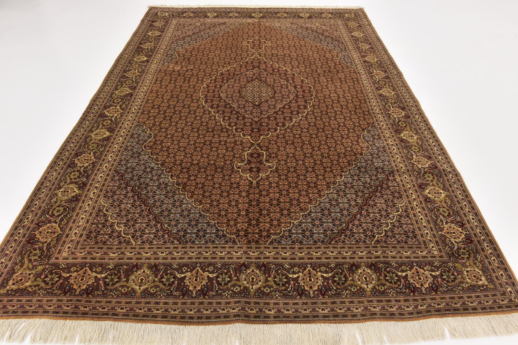 6' 9 x 9' 7 Hand Knotted Tabriz Persian Rug