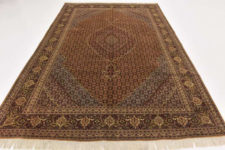 6' 9 x 9' 7 Hand Knotted Tabriz Persian Rug