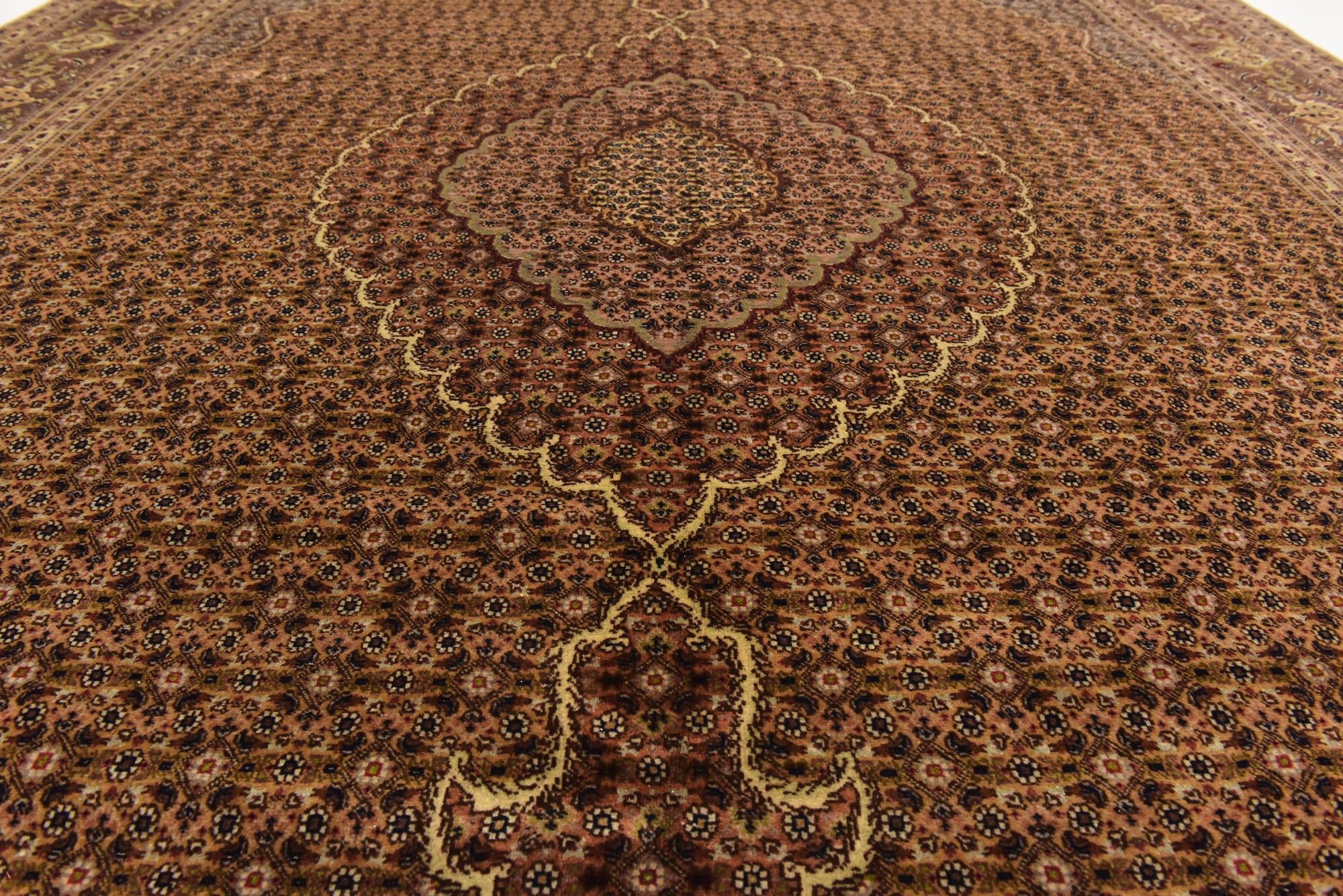 6' 9 x 9' 7 Hand Knotted Tabriz Persian Rug