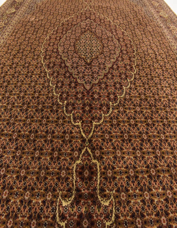 Detail image of 6' 9 x 9' 7 Hand Knotted Tabriz Persian Rug