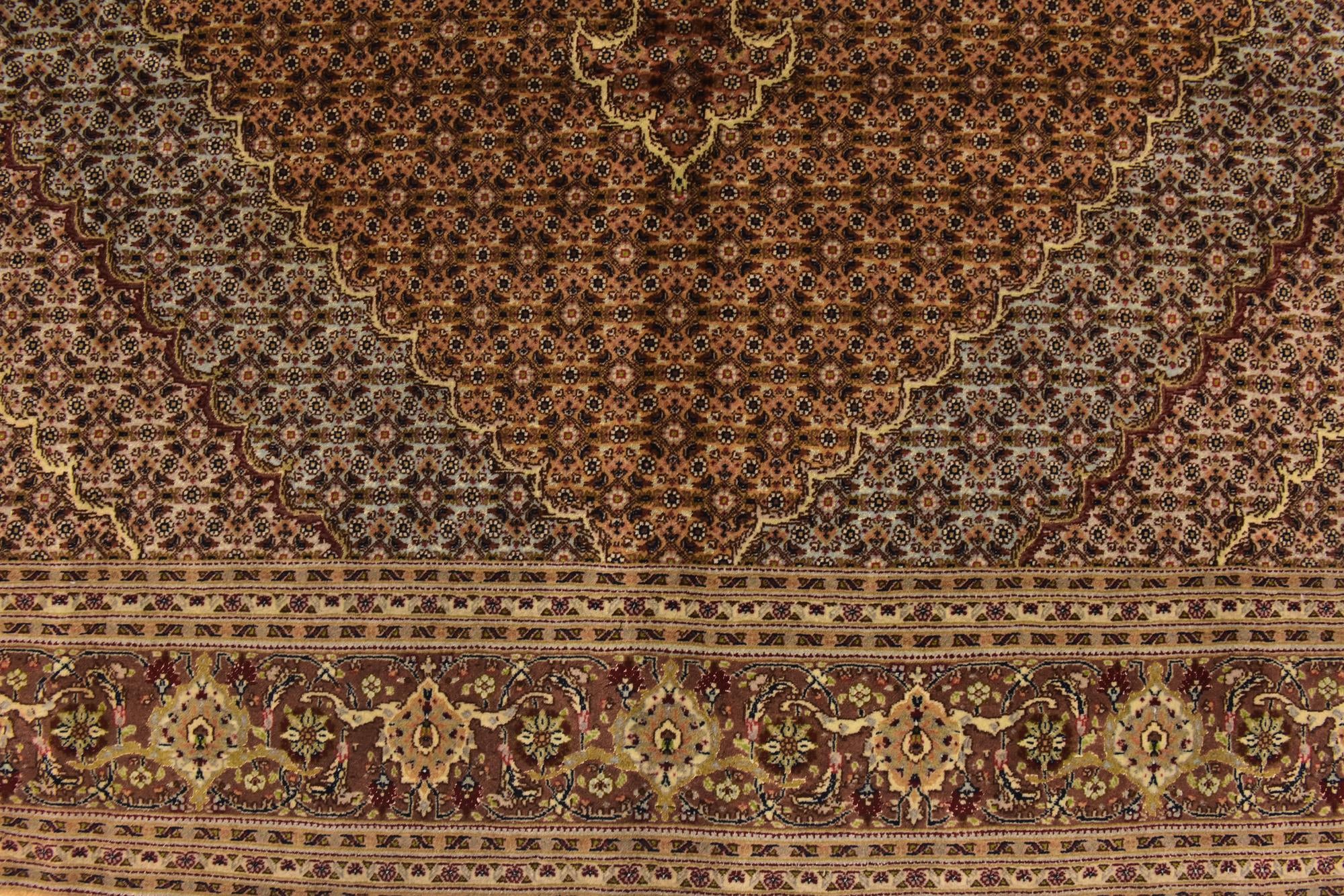 6' 9 x 9' 7 Hand Knotted Tabriz Persian Rug