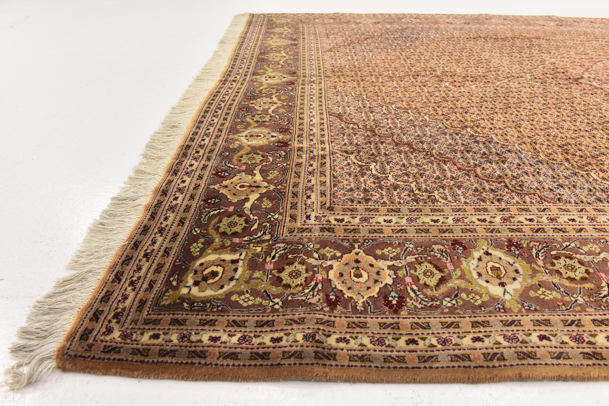 6' 9 x 9' 7 Hand Knotted Tabriz Persian Rug