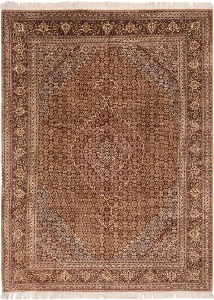 6' 9 x 9' 7 Hand Knotted Tabriz Persian Rug