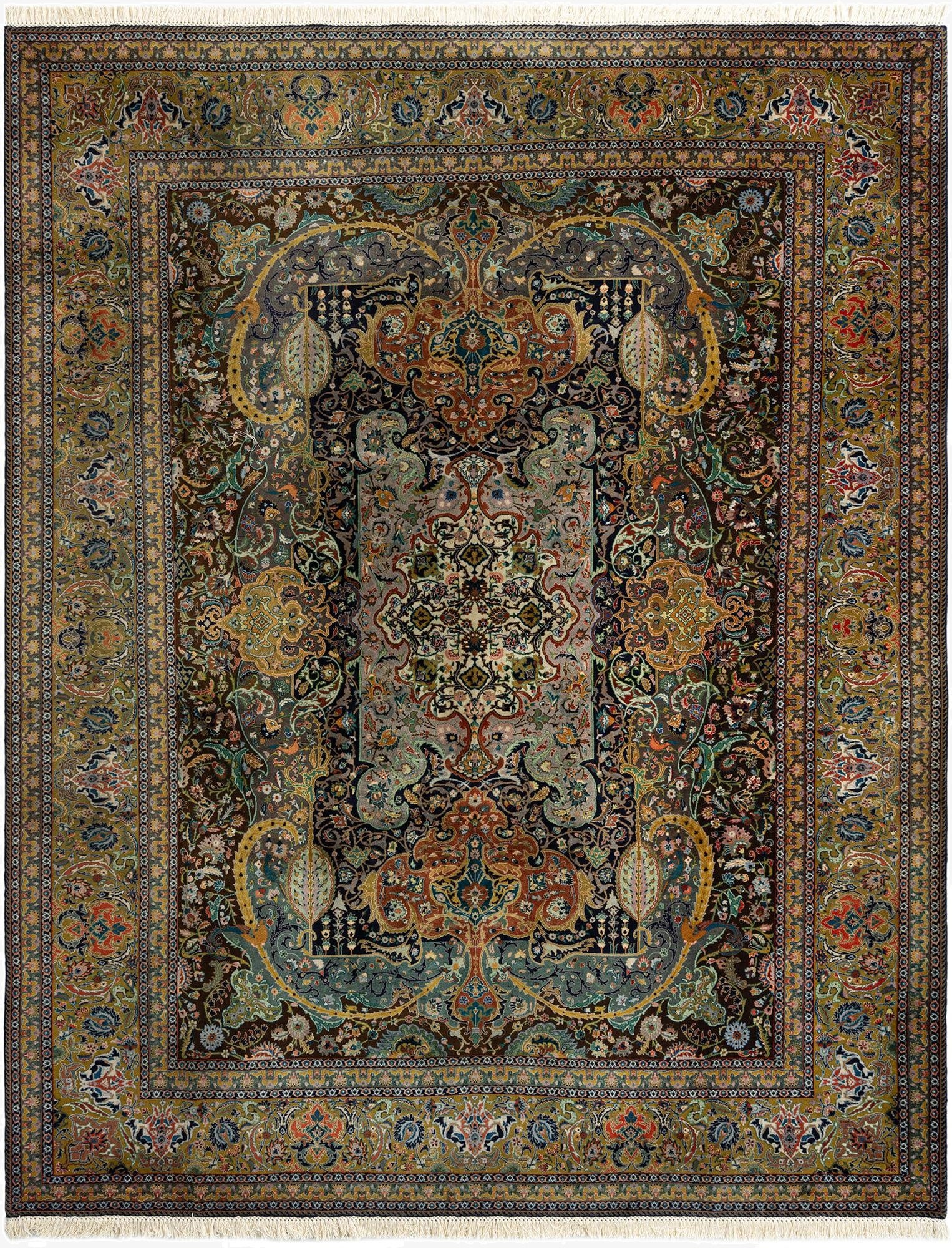 10' x 12' 8 Tabriz Wool Rug