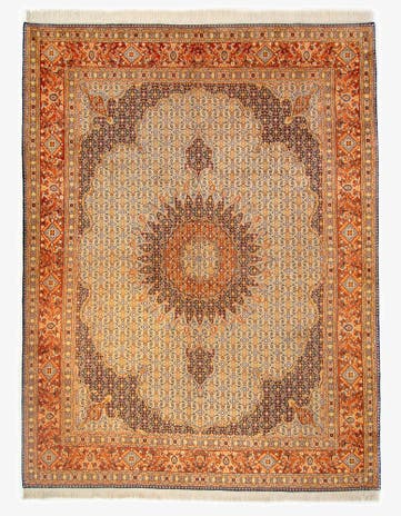 9' 10 x 12' 11 Hand Knotted Tabriz Persian Rug