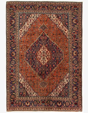 6' 8 x 9' 8 Hand Knotted Tabriz Persian Wool Rug