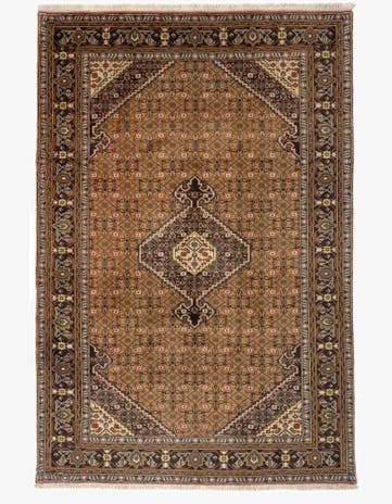 6' 6 x 9' 7 Hand Knotted Tabriz Persian Wool Rug