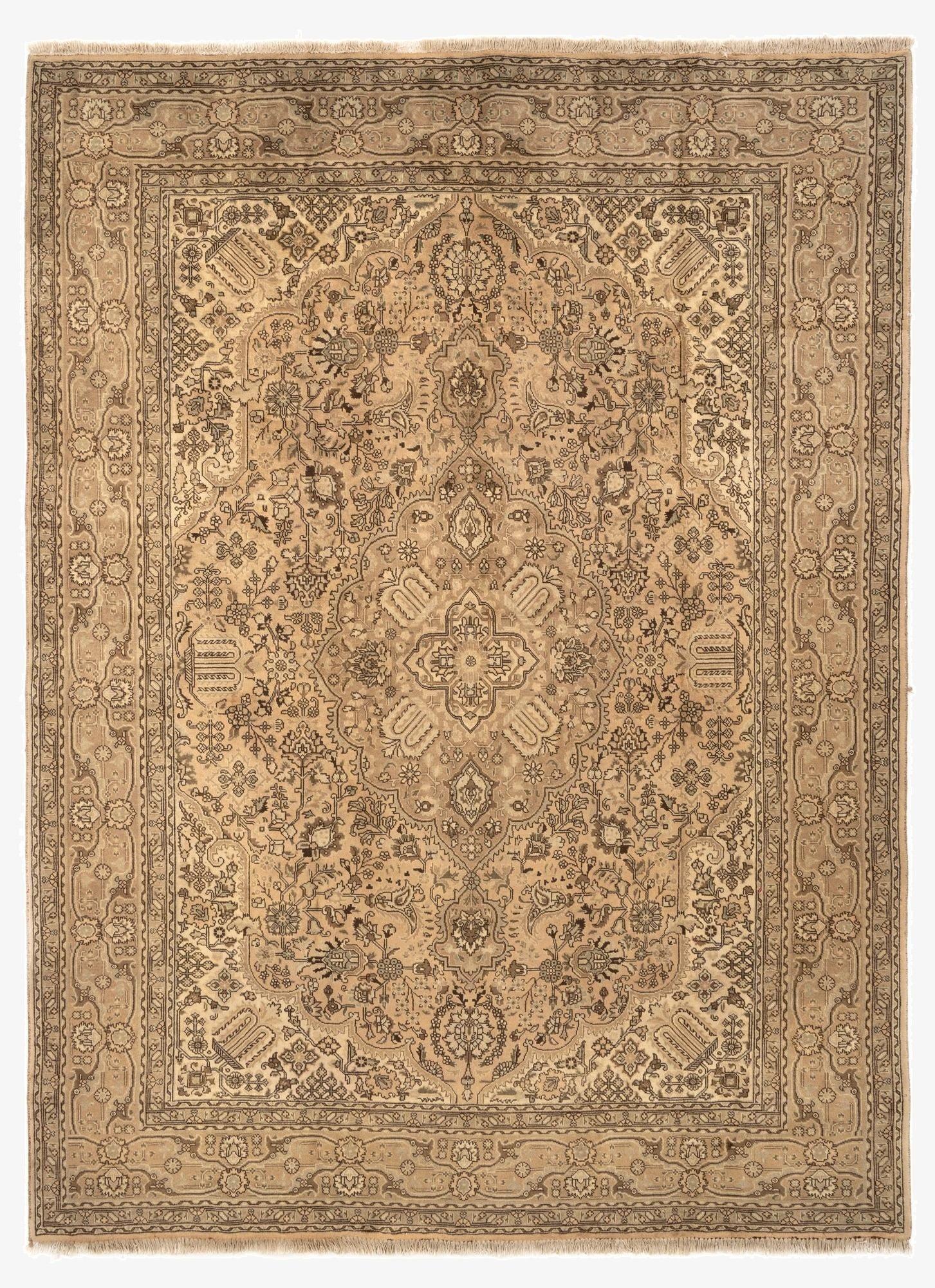 8' 2 x 11' 2  Hand Knotted Tabriz Persian Wool Rug