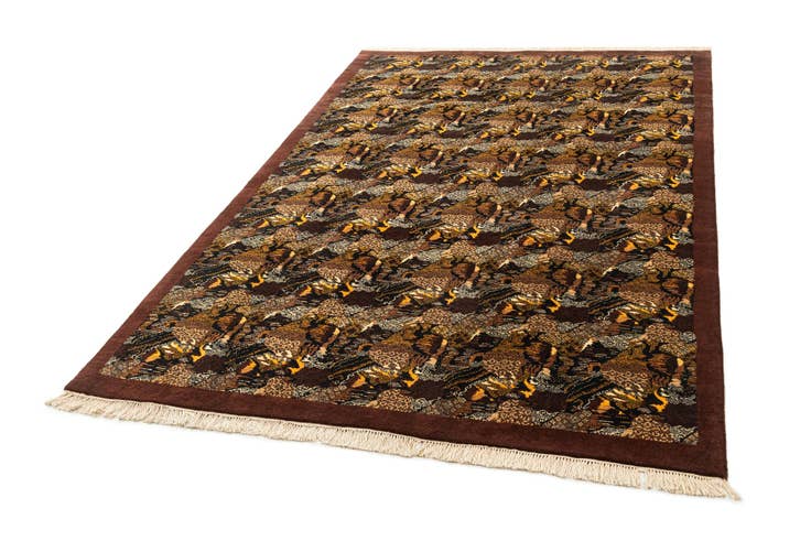 Detail image of 6' 1 x 9' 6 Hand Knotted Tibet Wool Rug