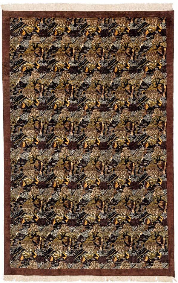 Detail image of 6' 1 x 9' 6 Hand Knotted Tibet Wool Rug