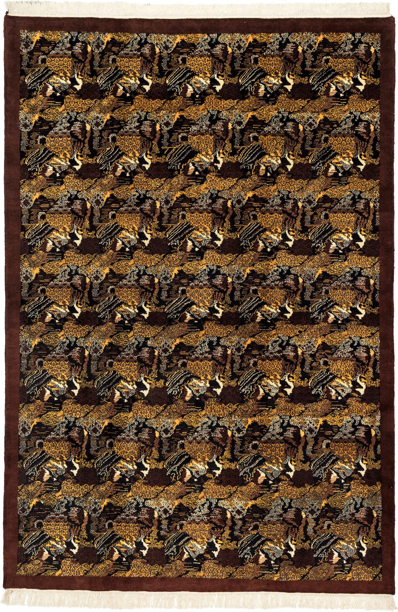 6' 6 x 9' 7 Hand Knotted Tibet Wool Rug